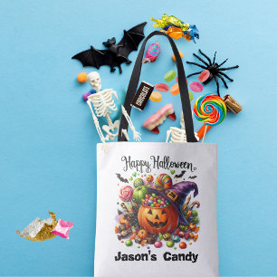 Tote Bag Tic Ou Treat Personnalisé Fourre-tout