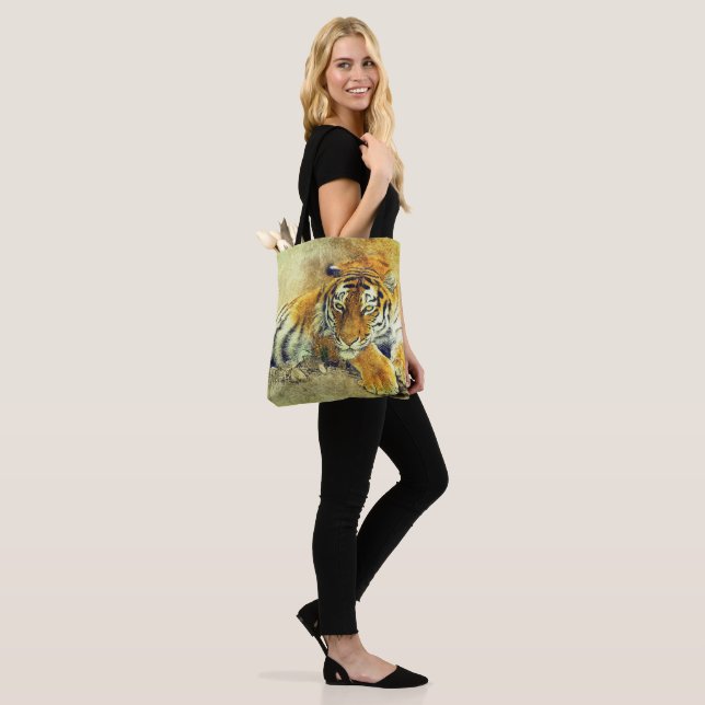 Tote Bag Tiger (Sur le modèle)