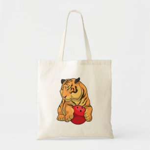 Tote Bag Tiger Bowling Bowling boule