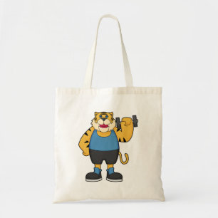 Tote Bag Tiger Fitness Dumbbell