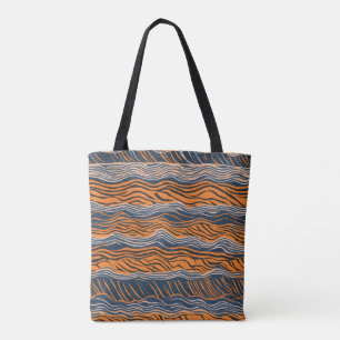 Tote Bag Tiger Stripes Design de peau