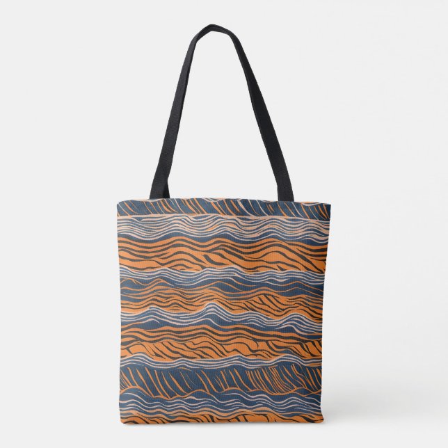 Tote Bag Tiger Stripes Design de peau (Dos)