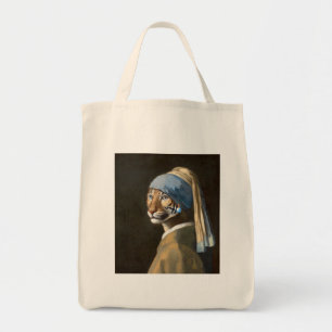 Tote Bag Tigre avec oreille perle