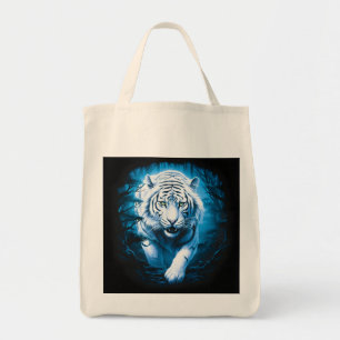 Tote Bag Tigre blanc sauvage Mystique de la forêt