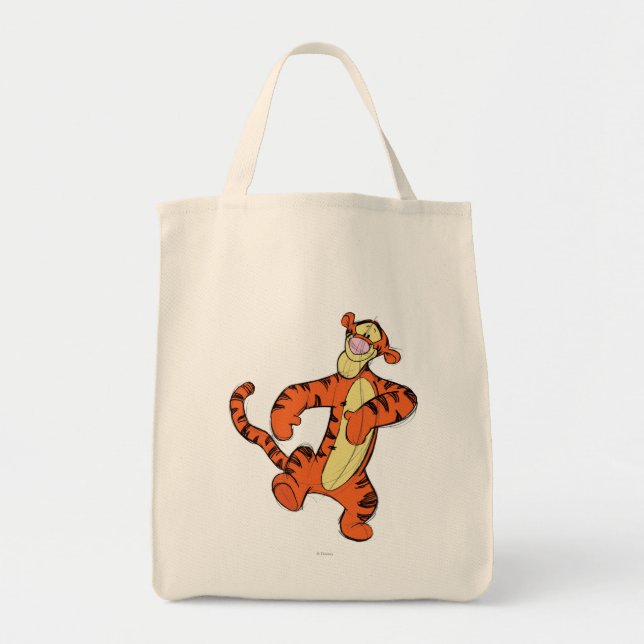 Tote Bag Tigre d'esquisse (Devant)