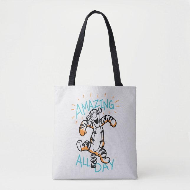 Tote Bag Tigre| Extraordinaire toute la journée (Devant)