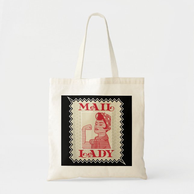 Tote Bag Timbre de la femme du poste (Devant)