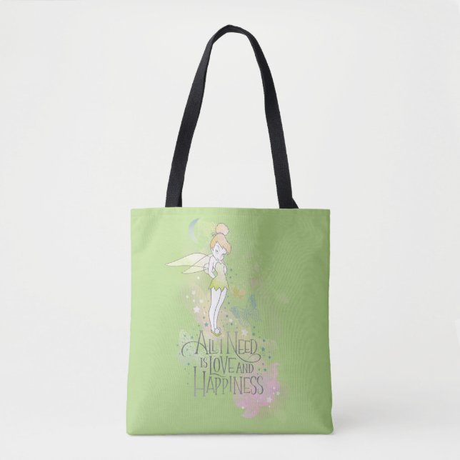 Tote Bag Tinker Bell Amour Et Bonheur (Devant)