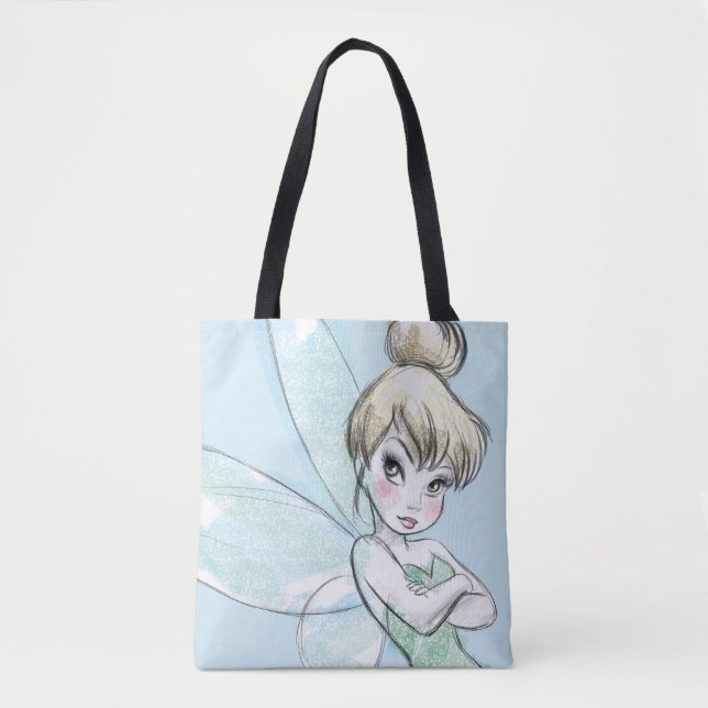 Tote Bag Tinker Bell | Armoiries pastel croisées (Devant)