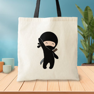 Tote Bag Tiny Happy Ninja