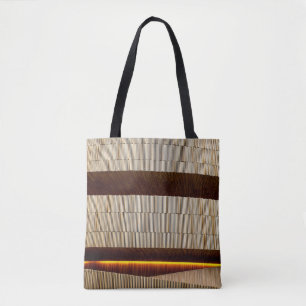 Tote Bag Tissu rayé noir et blanc