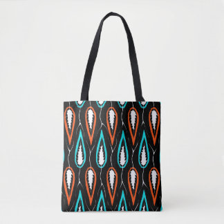 Tote Bag Tissu rétro motif floral sans soudure