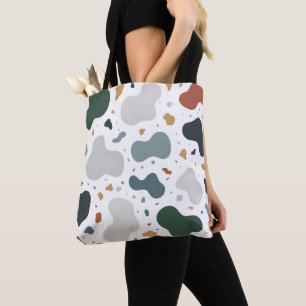 Tote Bag Tissu sur mesure de style Terrazzo minimaliste, Pa