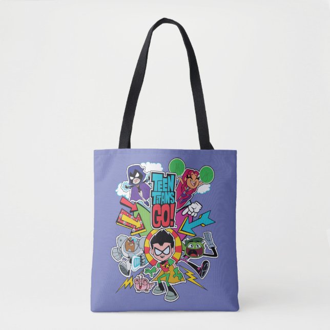 Tote Bag Titans Ados, allez ! | Graphique Flèche d'équipe (Devant)