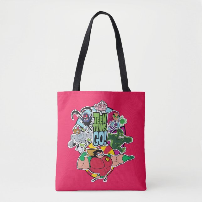 Tote Bag Titans Ados, allez ! | Graphique Groupe d'équipes (Devant)