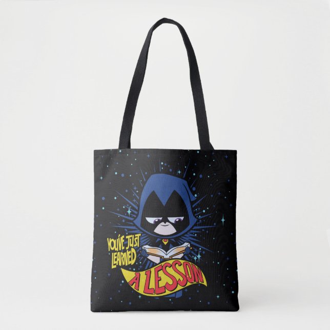 Tote Bag Titans Ados, allez ! | Raven "Appris Une Leçon" (Devant)