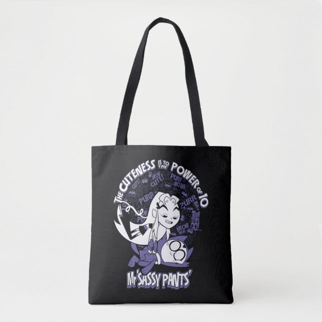 Tote Bag Titans Ados, allez ! | Starfire & Mr Sassy Pants (Devant)