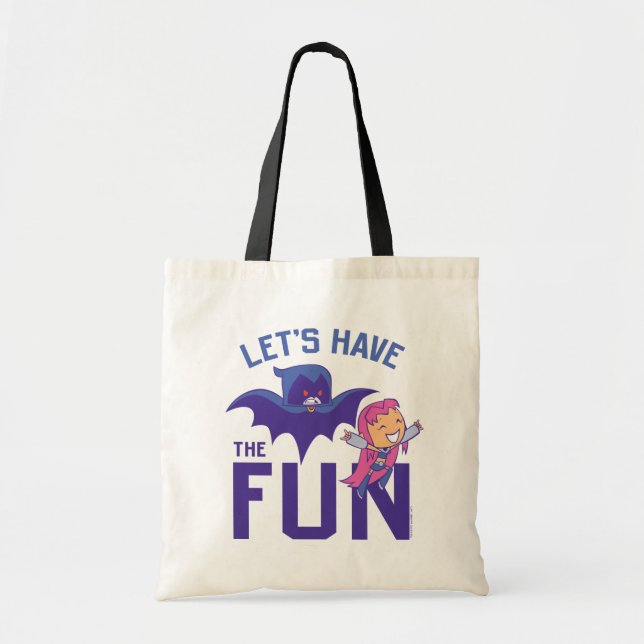 Tote Bag Titans Ados, allez ! | Starfire & Raven "Ayez Le P (Devant)