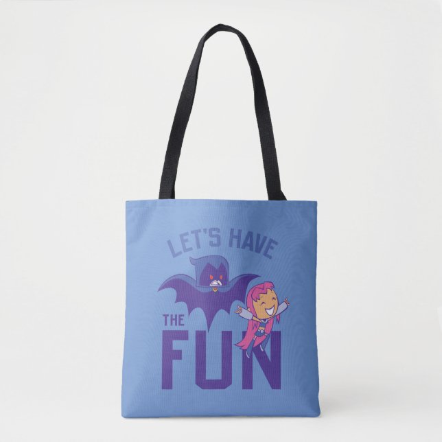 Tote Bag Titans Ados, allez ! | Starfire & Raven "Ayez Le P (Devant)