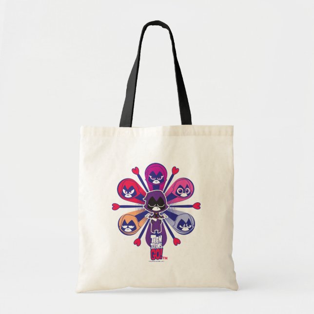 Tote Bag Titans Ados, partez ! | Emoticlones de Raven (Devant)