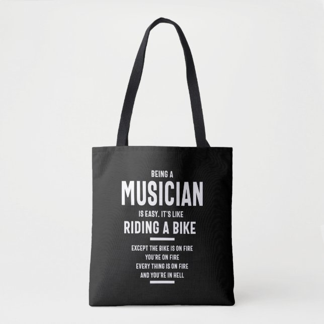 Tote Bag Titre du travail du musicien Cadeau (Devant)