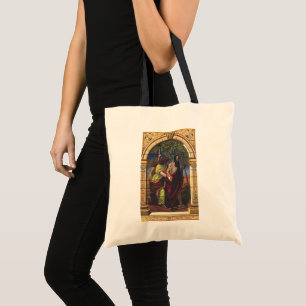 Tote Bag Tobit aveugle et femme Anna, Religion vintage