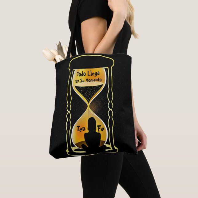 Tote Bag “Todo llega en su momento” – Believe in Timing  (De près)