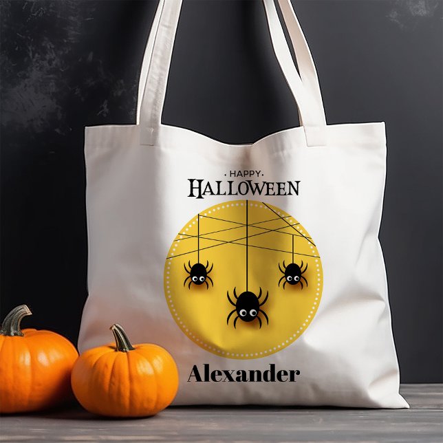 Tote Bag Toile d'araignées effrayantes Halloween (Créateur téléchargé)