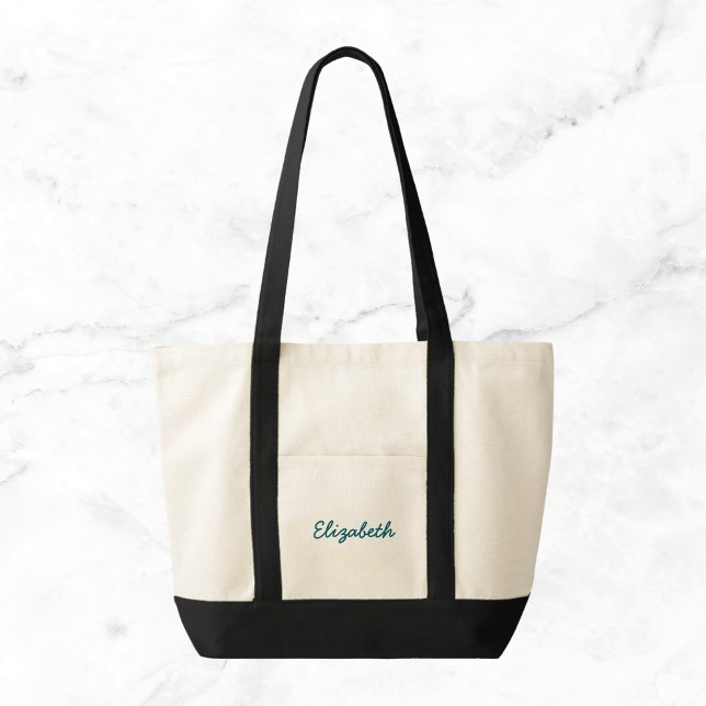Tote Bag Toile de nom personnalisée (Créateur téléchargé)