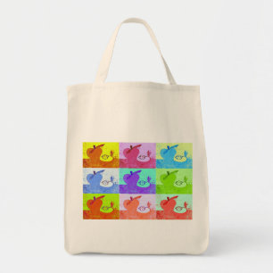 Tote Bag Toile de pommes pop art Fourre-tout