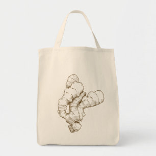 Tote Bag Toile de racines de gingembre Fourre-tout