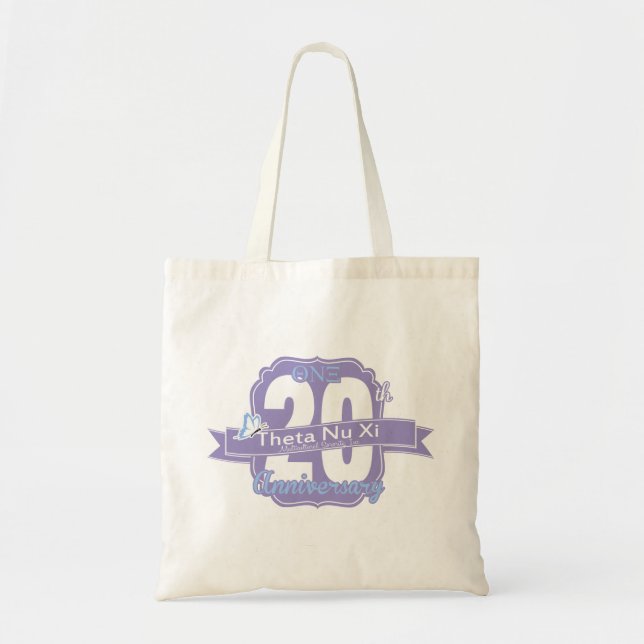 Tote Bag Toile Fourre-tout d'anniversaire du NU XI de thêta (Devant)