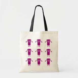Tote Bag Toile Trick or Treat Frankenstein Violet