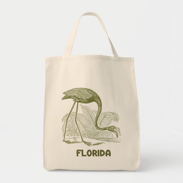 Tote Bag Toile vintage Fourre-tout de la Floride (Devant)