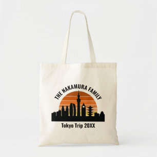 Tote Bag Tokyo Japon Sunset vacances personnalisées