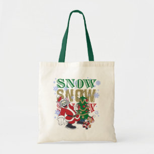 Tote Bag Tom et Jerry Santas By The Tree