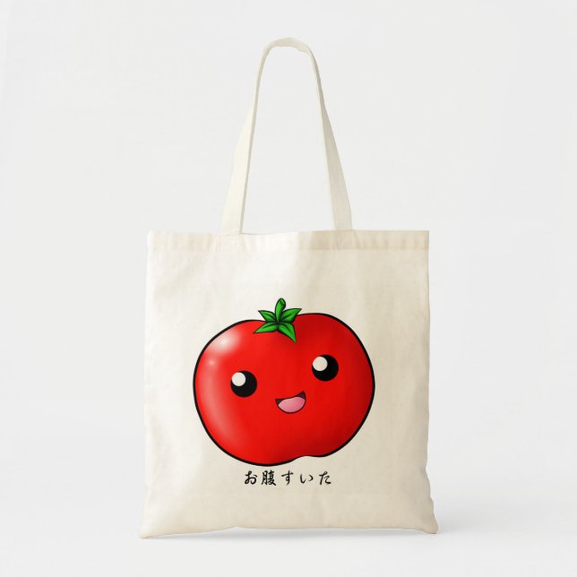 Tote Bag Tomate de Kawaii (Devant)