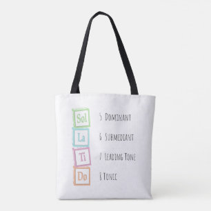 Tote Bag Tons de l'échelle Solfeggio Blocs musicaux pour bé