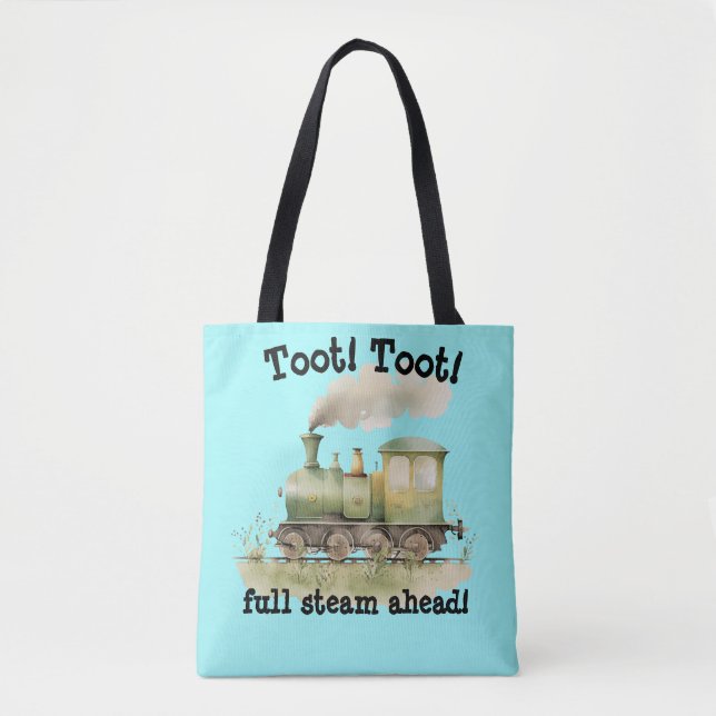 Tote Bag "Toot ! Toot ! plein de vapeur devant !" (Devant)