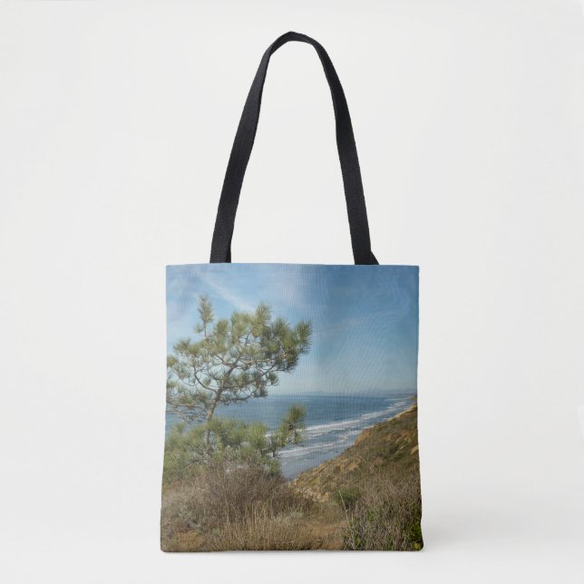 Tote Bag Torrey Pine and California Coastline Landscape (Devant)