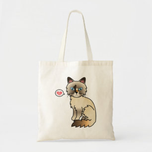 Tote Bag Tortie Point Birman / Ragdoll Amour de Chat