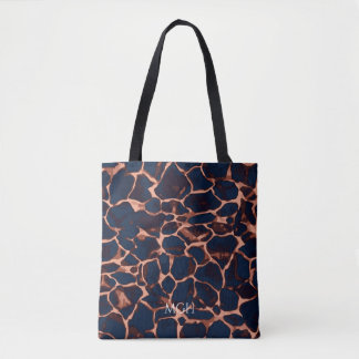 Tote Bag Tortoise Shell Personalized Monogram 