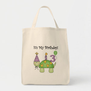Tote Bag Tortue 3ème Anniversaire Tshirts et cadeaux