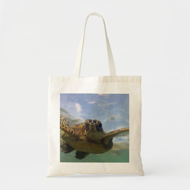 Tote Bag Tortue de mer verte d'Hawaï (Devant)