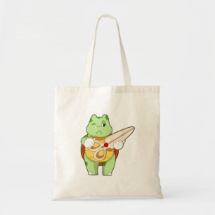 Tote Bag Tortue en coiffeur avec ciseaux
