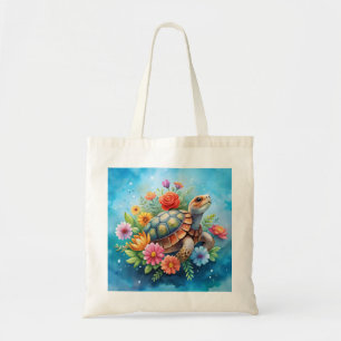 Tote Bag Tortue florale