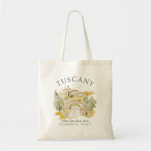 Tote Bag Toscane Florence Italie - Paysage estival serein
