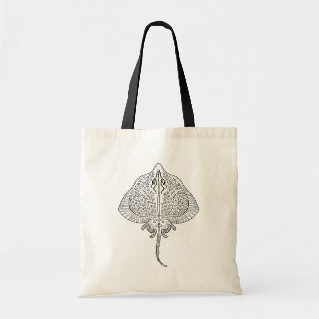 Tote Bag Totem inspiré de pastenague (Devant)