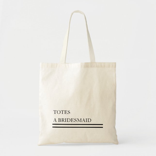 Tote Bag TOTES PERSONNALISÉES Budget d'une servante d'infor (Devant)