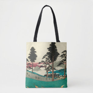 Tote Bag Totsuka, Japon : Copie vintage de bois de graveur